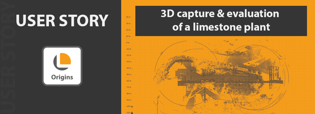 Text: user Story. 3D capture & evaluation of a limestone plant