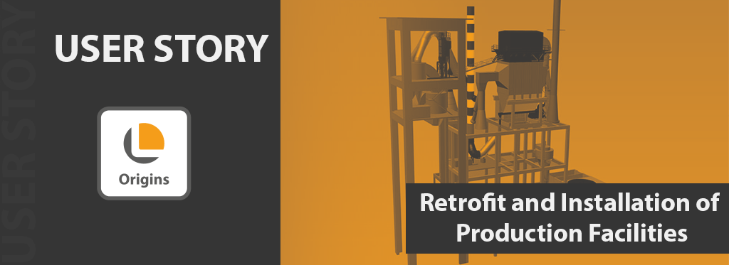 Text: User Story. Retrofit and Installation of production Facilities